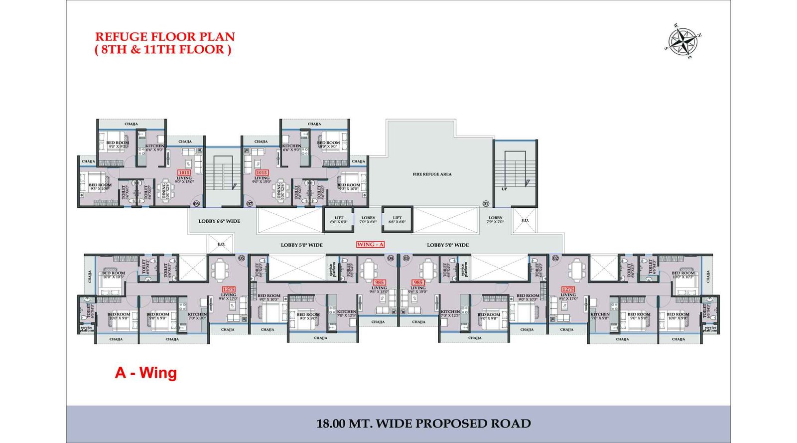 Rudra-Kristina-Floor-Plan-A-Wing-8-&-11-Floor